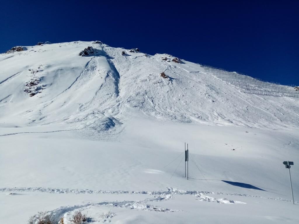 Avalanche at the Talgar pass